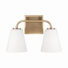 Capital Lighting Brody 2 - Light Vanity in  Aged Brass - 3 of 4