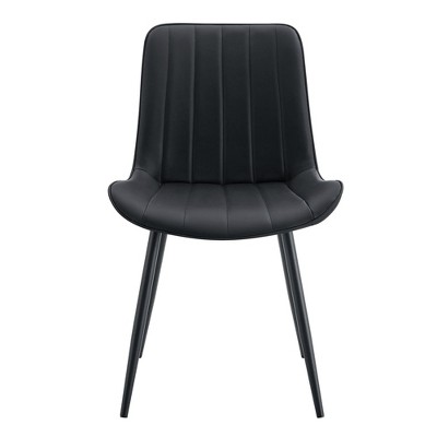 Ridstar 4 Piece Dining Chairs, Armless Chair For Dining Room-Black