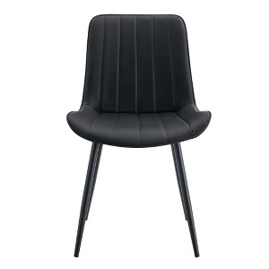 Ridstar 4 Piece Dining Chairs, Armless Chair For Dining Room-Black - 1 of 4