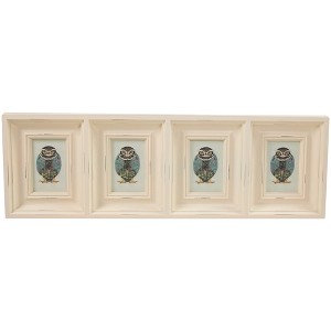 Northlight 4" x 3" White Weathered Collage Photo Picture Frame Wall Decoration - 1 of 4