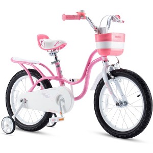 RoyalBaby Princess Girl Kids Bicycle with Training Wheels - 1 of 4