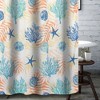Greenland Home Fashions Montego Bath Shower Curtain - Aqua 72x72 - 3 of 4