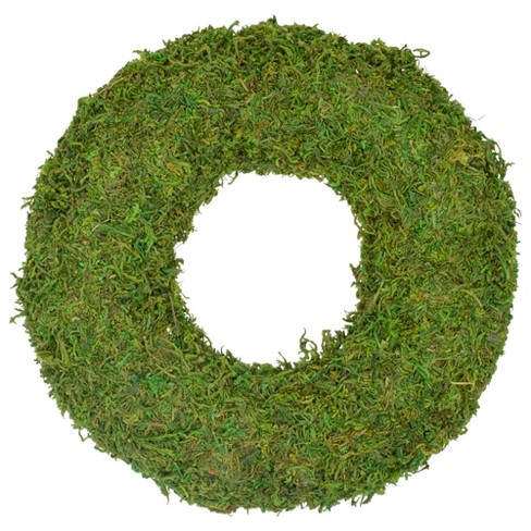 Northlight 13.7" Reindeer Moss Artificial Floral Spring Wreath - Unlit - image 1 of 3