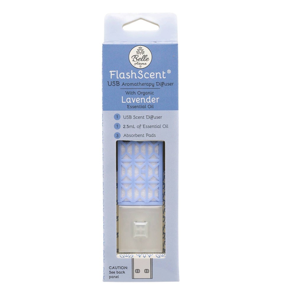 Belle Aroma Flash Scent USB Diffuser Blue and Pearl: Automotive Accessories, Plastic, 3.125" Height, 0.4 lbs