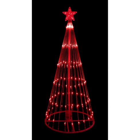 Northlight 9' Prelit Artificial Christmas Tree Led Show Cone Lighted ...