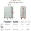 Lightweight Luggage Sets 4 Piece ABS Durable Suitcase with Travel Bag, Spinner Wheels Luggage Set with TSA Lock, Carry On Luggage Set - Cuddlewood - 4 of 4