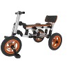 Folding Trikes with Large Basket,Transformation Modes Kids Balance Bike Adjustable Seat,Steel Stand Scooter Gifts for 1 to 6 Years (Non Electric) - 2 of 4