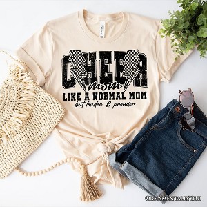 Cheer Mom Lightning T-Shirt, Cheerleader Retro White and Natural Tee for Proud Sports Mothers| OrnamentallyYou - 1 of 4