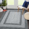 Living Room Rug, Washable Braided Rug, Non Slip Accent Carpet Braided Print, Indoor Rustic Area Rug Border Carpet for Bedroom Home Decor - 3 of 4