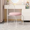 YIYIBYUS Modern Minimalist Acrylic Chair, Makeup Chair, Acrylic Clear Desk Chair - 2 of 4