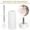 Angel Sar Bathroom Accessories Set 6 Pcs, Soap Dispenser Toothbrush Holder Tumbler Soap Dish Toilet Brush Trash Can - 4 of 4