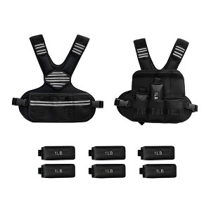 Weighted Vest Adjustable Weights for Women 4-10 Lbs/6-20 Lbs Weight Vest with Ironsand Weights for Strength Training, Walking Running - 1 of 4