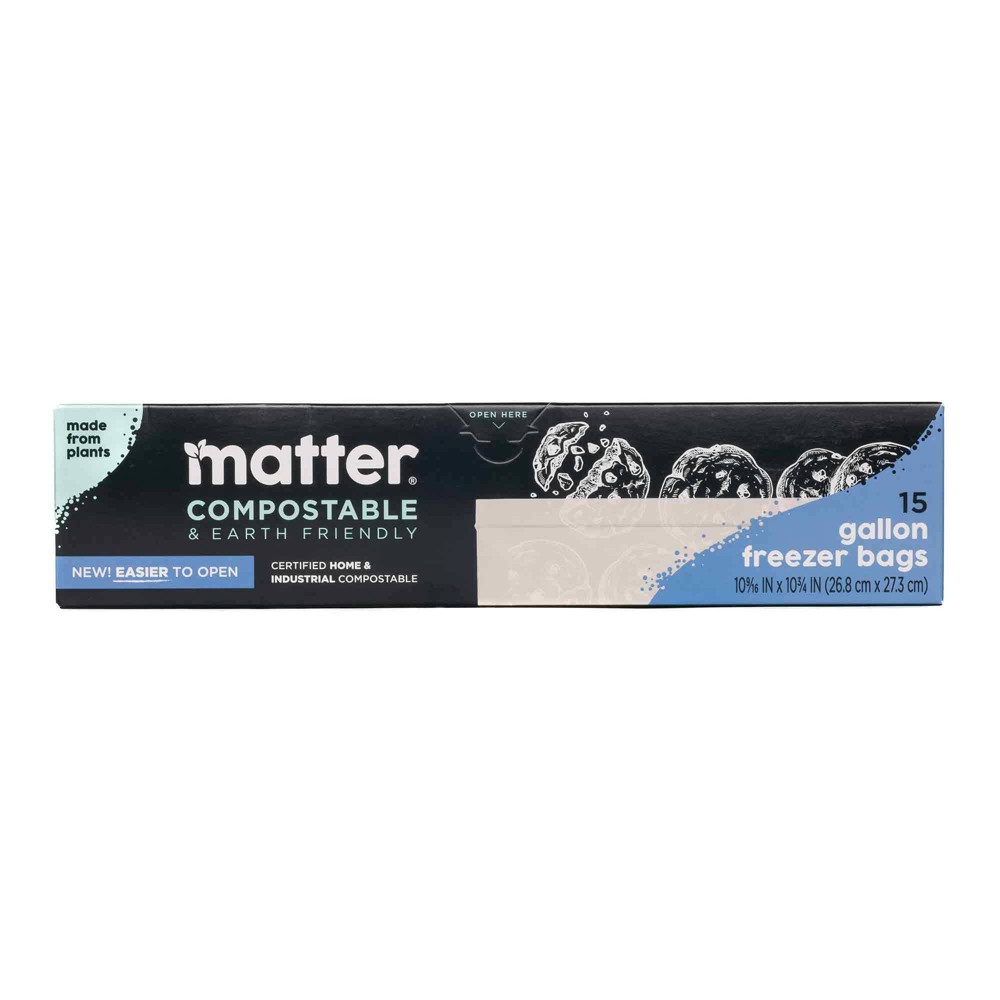 Matter Compostable Gallon Freezer Bags - 15ct