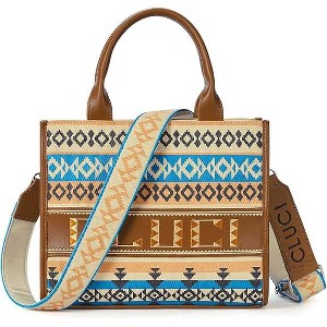 CLUCI Tote Bag for Women,Western Purses Shoulder Handbags Canvas Aztec Crossbody Bag Hobo Bag - 1 of 3