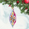 Huras Family 6.75 In Merry & Bright Oxford Drop Christmas Tree Ornament , Vintage Style Hand Painted (1PC) - 3 of 3
