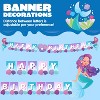 Joyfy 145 Pcs Mermaid Birthday Party Supplies for Kids with Banner 24 Serves, Disposable Tableware Set,Birthday Party Decoration for Girls 6-8 Years - 3 of 4