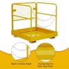 Forklift Safety Cage 36"x36" for 1 or 2 People, Forklift Man Basket 1200 Lbs, Foldable Forklift Work Platform for Changing Lights, Painting, Roof - 3 of 4