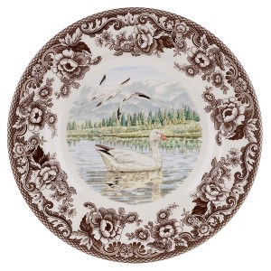 Spode Woodland 10.5” Dinner Plate, Perfect for Thanksgiving and Other Special Occasions, Made in England, Bird Motifs - 1 of 4