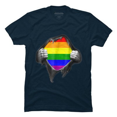 Adult Design By Humans Pride Shirt Rip Open Shirt By Luckyst T-Shirt