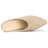 Allegra K Women's Pointed Toe Slip on Block Heel Slide Mules - 4 of 4