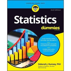 Statistics for Dummies - (For Dummies (Lifestyle)) 2nd Edition by  Deborah J Rumsey (Paperback) - 1 of 1