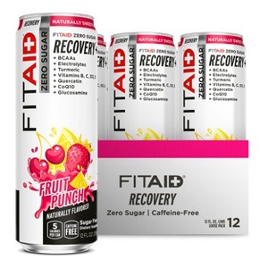 FITAID ZERO Fruit Punch Zero Sugar 5 Calories 12 Fl Oz (Pack of 12) - 1 of 4