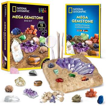 NATIONAL GEOGRAPHIC Mega Gemstone Dig Brick Science Kit