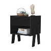 NicBex Nightstand with 1 Drawer,Bedside Table with Solid Wood Frame and Wood Legs,Modern Side Table for Bedroom,Living Room - 2 of 4