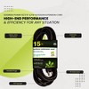 GoGreen Power (GG-13715BK) 16/3 SJTW Outdoor Extension Cord, Black, 15 ft - 4 of 4