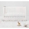  Bacati - 3 Layer Ruffled Crib/Toddler Bed Skirt - White - 3 of 4