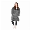 Tirrinia Womens' Oversized Fleece Wearable Blanket Hoodie, Warm Soft Blanket Sweatshirt Giant Pocket both Indoors Outdoors, Gift for Winter - 3 of 4