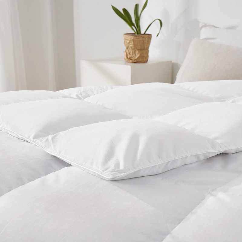 Peace Nest All Season White Down Comforter with Ultra Soft Down Proof Fabric, 4 of 9