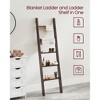 Blanket Ladder Decorative Farmhouse for The Living Room, 5-Tier Ladder Shelf, Ladder Rack for Storage and Decor - 3 of 4