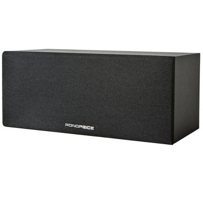 Monoprice Premium Home Theater Center Channel Speaker, Black