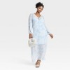 Women's Balloon Long Sleeve Maxi Shift Dress - Ava & Viv™ - 3 of 3