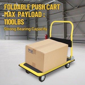 Hand Truck, Heavy Duty Moving Platform with 36¡Á24 Inch A3 Steel Deck - 4 Caster Wheels for Easy Maneuvering - 1 of 4