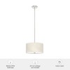 Hunter Fans 14" Solhaven Ceiling Light Brushed Nickel Finish - 2 Bulb Mid-Century Pendant for Indoor Spaces - 2 of 4
