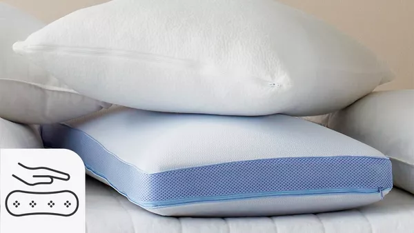 Zen Bamboo Wedge Pillows for Sleeping - Luxury Foam Leg Elevation Pillow  for Leg & Back Discomfort w/Removable Cover