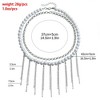 HTUTWOO Layered Chunky Pearl Choker Necklace, Silver Tassel Necklace Fashion Bead Jewelry Gifts for Women - 4 of 4