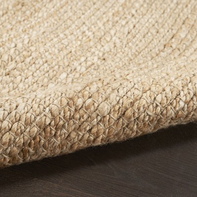 Natural Jute Bleached Rectangular 2 ft x 3 ft Area Rug