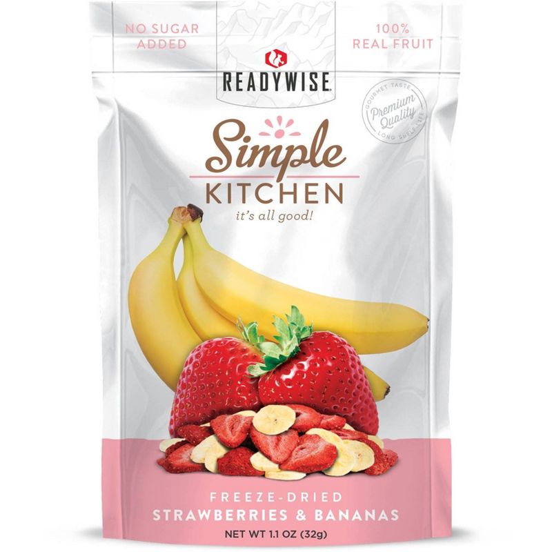 READYWISE Vegan Gluten Free Simple Kitchen Strawberries &#38; Bananas - 6.6oz / 6ct, 3 of 6