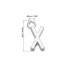 Unique Bargains Metal Bulk Elegant DIY Crafts Jewelry Making Initial Pendant 50 Pcs - 2 of 4