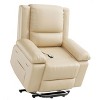 Oversized Power Lift Recliner Chair with Heat and Massage for Adult, Adjustable Back and Legs, PU Leather Lift Reclining Chair - 2 of 4