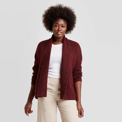 burgundy cardigan target
