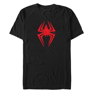 Men's Spider-Man: Across the Spider-Verse Spray Paint Spider Logo T-Shirt - 1 of 4