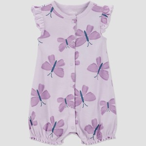 Carter's Just One You® Baby Girls' Ruffle Sleeve Romper - 1 of 3