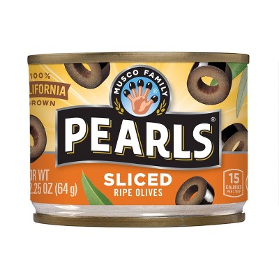 Pearls Sliced Ripe Black Olives - 2.25oz
