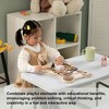 Wooden Sensory Bear Shaped Learning Toddler Busy Board for Playroom, Nursery, Preschool, and Doctors' Office - 2 of 4