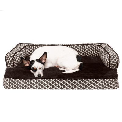 FurHaven Plush & Decor Comfy Couch Orthopedic Sofa-Style Dog Bed