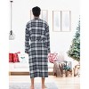 ADR Men's Lightweight Flannel Robe, Soft Cotton - 3 of 4